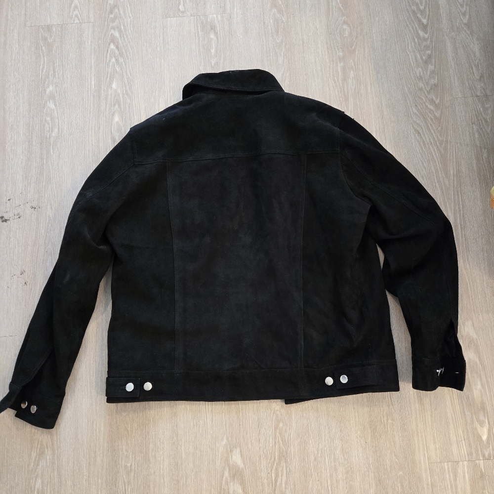 Men's Yellowstone Kevin Costner John Dutton Cowboy Genuine Suede Leather Jacket - Picture 4 of 9